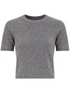 Maison Margiela Crew-neck Wool T-shirt In Grey