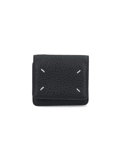 Maison Margiela Crossbody Wallet "four Stitches" In Black