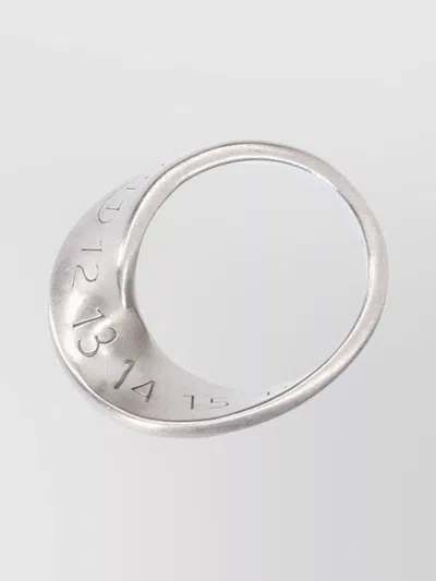 Maison Margiela Curved Numbers Engraved Rings