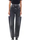 Maison Margiela Loose-fit Jeans With Stylish Slash Detailing