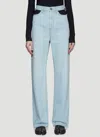 Maison Margiela Cut-out Wide Leg Jeans