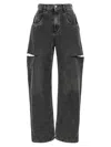 Maison Margiela High-waisted Black Denim Jeans With Relaxed Straight-leg Fit In Black