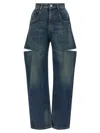 Maison Margiela Blue Cotton Jeans In Blue