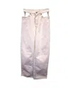 Maison Margiela Cut Out Pocket Jeans In White Cotton In White