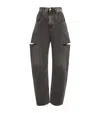 Maison Margiela Loose-fit Jeans With Stylish Slash Detailing In Black