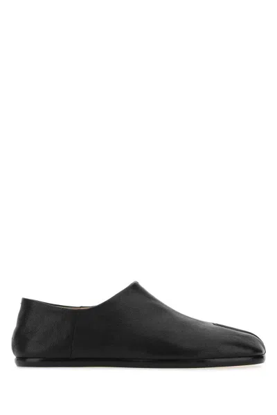 Maison Margiela Smooth Leather Loafers With Split-toe Design In Black