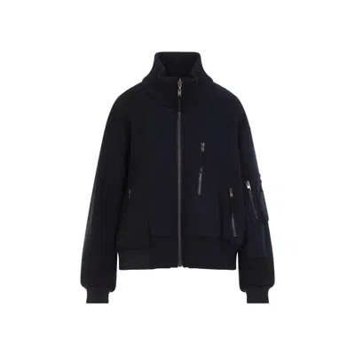 Maison Margiela Dark Blue Black Reversible Spliced Bomber