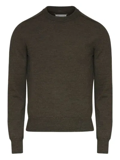 MAISON MARGIELA DARK BROWN LONG SLEEVES SWEATER