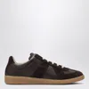 Maison Margiela Dark Brown Replica Sneakers In Brown
