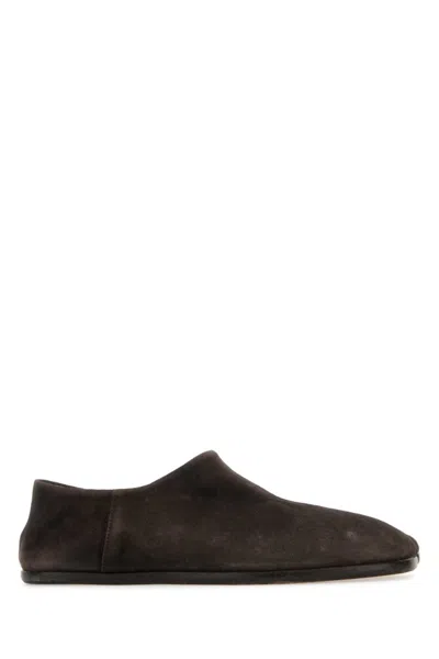 Maison Margiela Dark Brown Suede Loafers