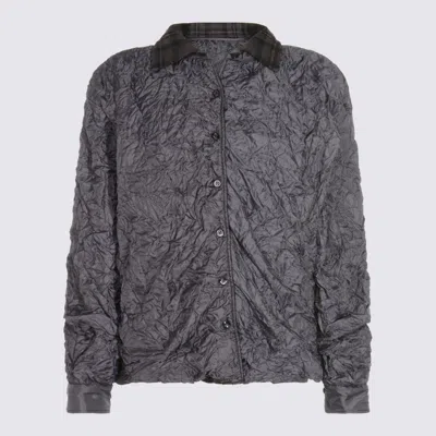 Maison Margiela Dark Grey Wool Casual Jacket In Gray