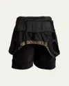 Maison Margiela Deconstructed Cuffed Short Jumpsuit In Black