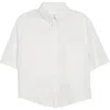 Maison Margiela Short Sleeve Shirt Button Down Collar Pocket In White