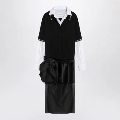 MAISON MARGIELA MAISON MARGIELA DECORTIQUE DRESS WITH FLORAL DETAIL