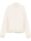 Maison Margiela Distressed-effect Ecru Sweatshirt Men In Neutrals