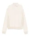 Maison Margiela Distressed-effect Ecru Sweatshirt Men In White