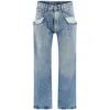Maison Margiela Denim Bootcut Jeans In Blue