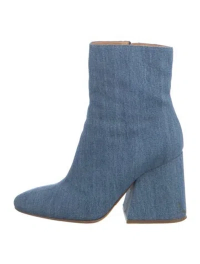 Pre-owned Maison Margiela Denim Boots In Blue