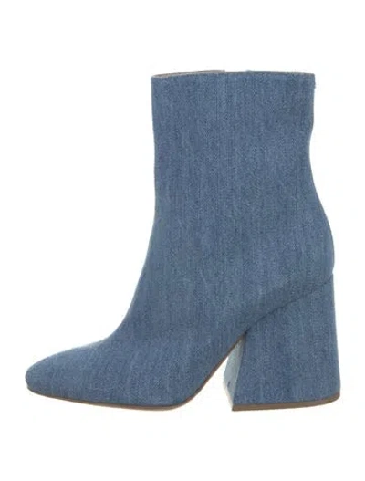 Pre-owned Maison Margiela Denim Boots In Blue
