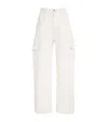Maison Margiela Wide-leg Denim Pants With Slash Details In White
