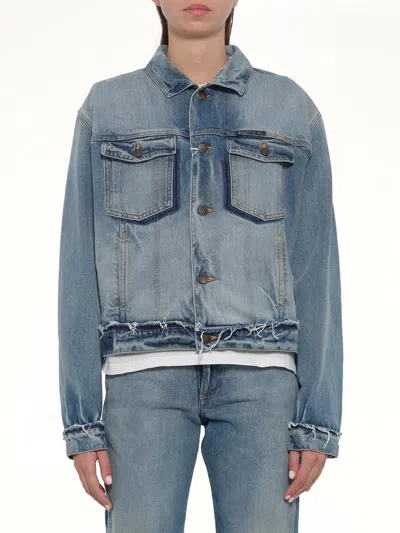 Maison Margiela Light Blue Cotton Denim Jacket