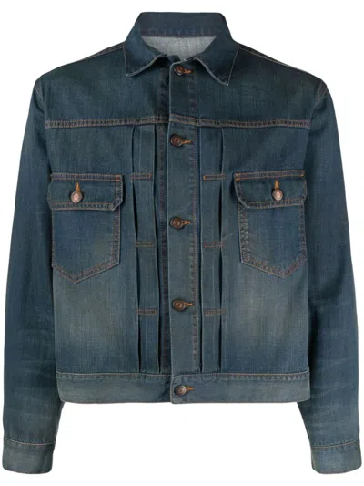 Maison Margiela Denim Jacket In Blue