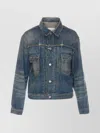 Maison Margiela Denim Jacket With Long Sleeves And Pockets In Blue