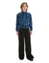 Maison Margiela Denim Jacket With Patch Pockets In Blue