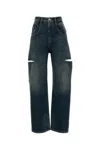 Maison Margiela Blue Cotton Jeans In Blue