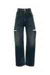 Maison Margiela Blue Cotton Jeans In Blue