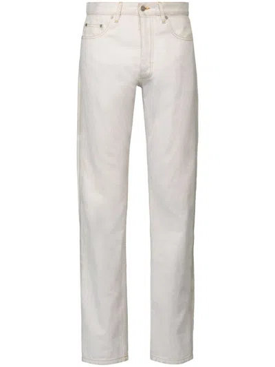 Maison Margiela Denim Jeans In White