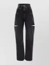 Maison Margiela High-waisted Black Denim Jeans With Relaxed Straight-leg Fit