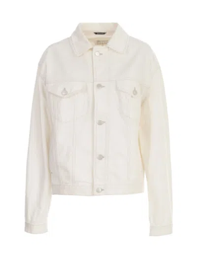 Maison Margiela Denim Kaban In Neutral