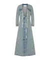 Maison Margiela Patchwork Tie-detail Coat In Multi