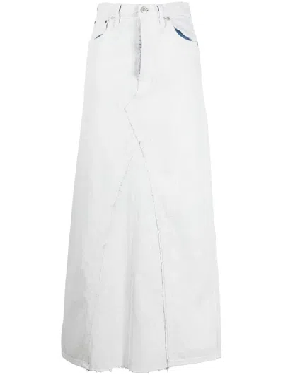 MAISON MARGIELA DENIM MID-LENGTH SKIRT