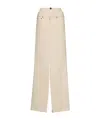 Maison Margiela Beige 'anonymity Of The Lining' Denim Maxi Skirt In Nude