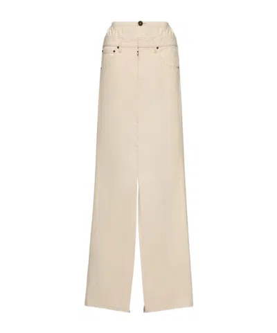 MAISON MARGIELA DENIM MIDI SKIRT