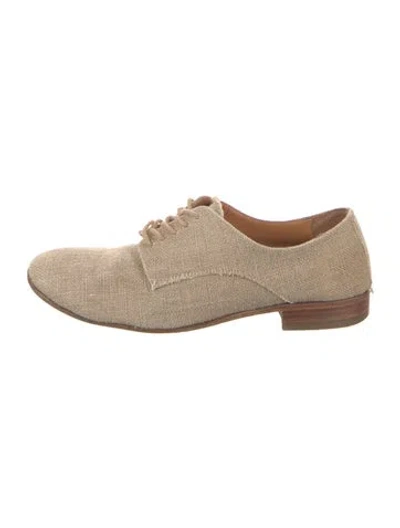 Pre-owned Maison Margiela Denim Oxfords In Neutral