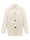 Maison Margiela Collared Jacket With Front Pockets And Long Sleeves