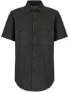 Maison Margiela Cotton Shirt With Button-down Collar And Chest Pockets In Black