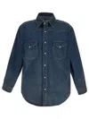 Maison Margiela Denim Shirt In Blue