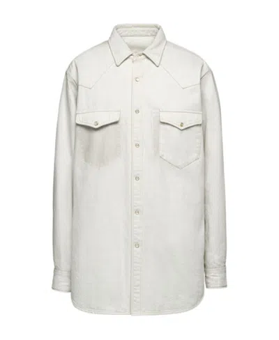Maison Margiela Denim Shirt Jacket In White