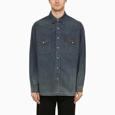 Maison Margiela Denim Shirt With American Wash Men In White