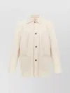 Maison Margiela Collared Jacket With Front Pockets And Long Sleeves