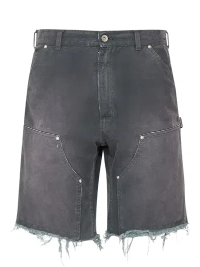 Maison Margiela Denim Shorts In Black