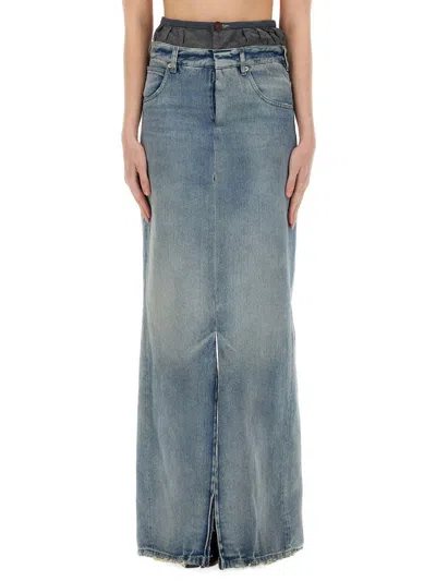 MAISON MARGIELA MAISON MARGIELA DENIM SKIRT "ANONYMITY OF THE LINING"