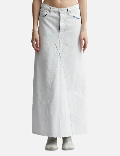 Maison Margiela Denim Skirt In White
