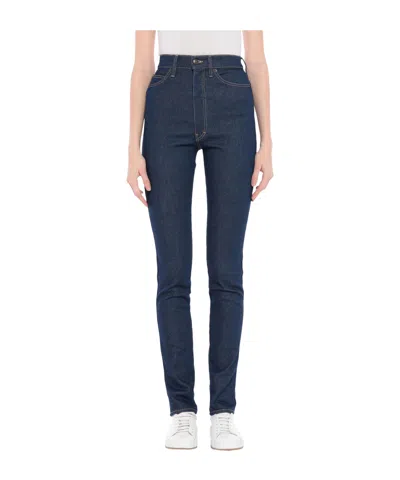 Maison Margiela Denim Trousers In Blue
