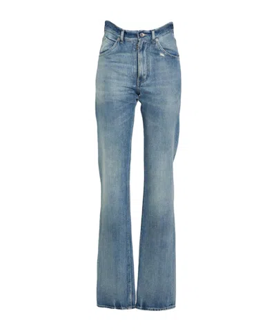 Maison Margiela Denim Trousers In Blue