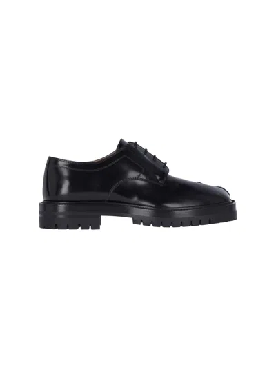 Maison Margiela Tabi Country Lace-up Derby In Black